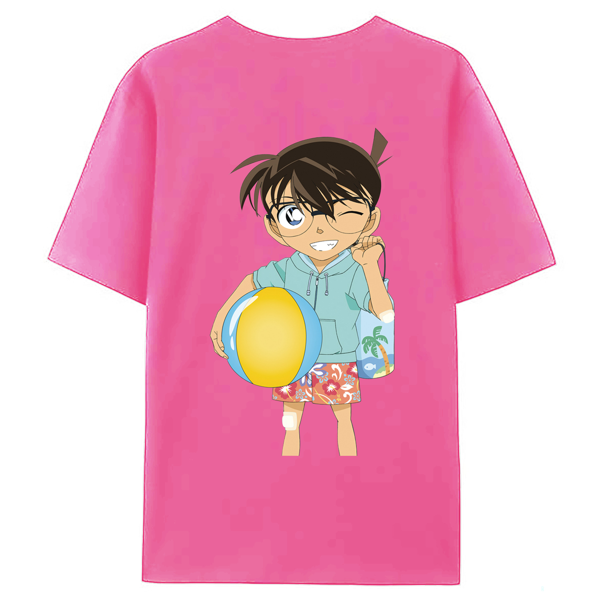 （画像用） 名探偵コナン 江戸川 コナン Detective Conan Conan Edogawa レディース半袖Tシャツ(バックプリント)